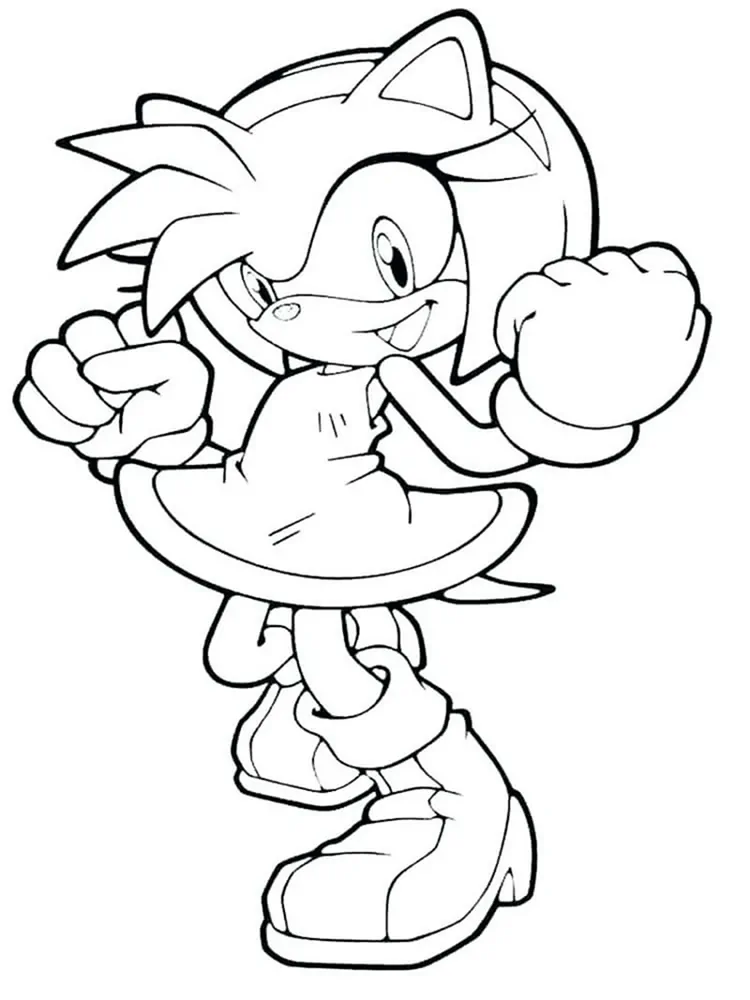 coloring pages of sonic the hedgehog