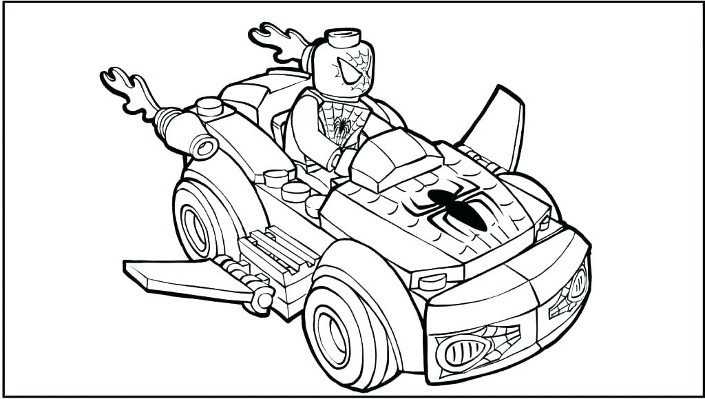 spiderman cartoon coloring pages