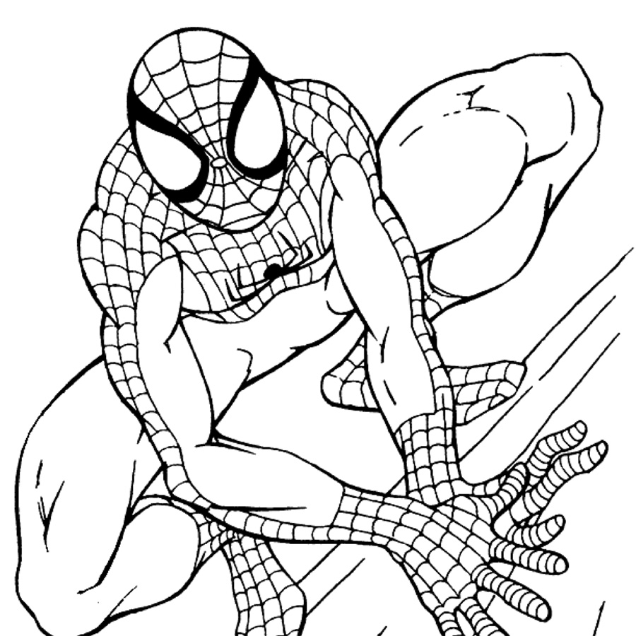 spiderman coloring pages for toddlers