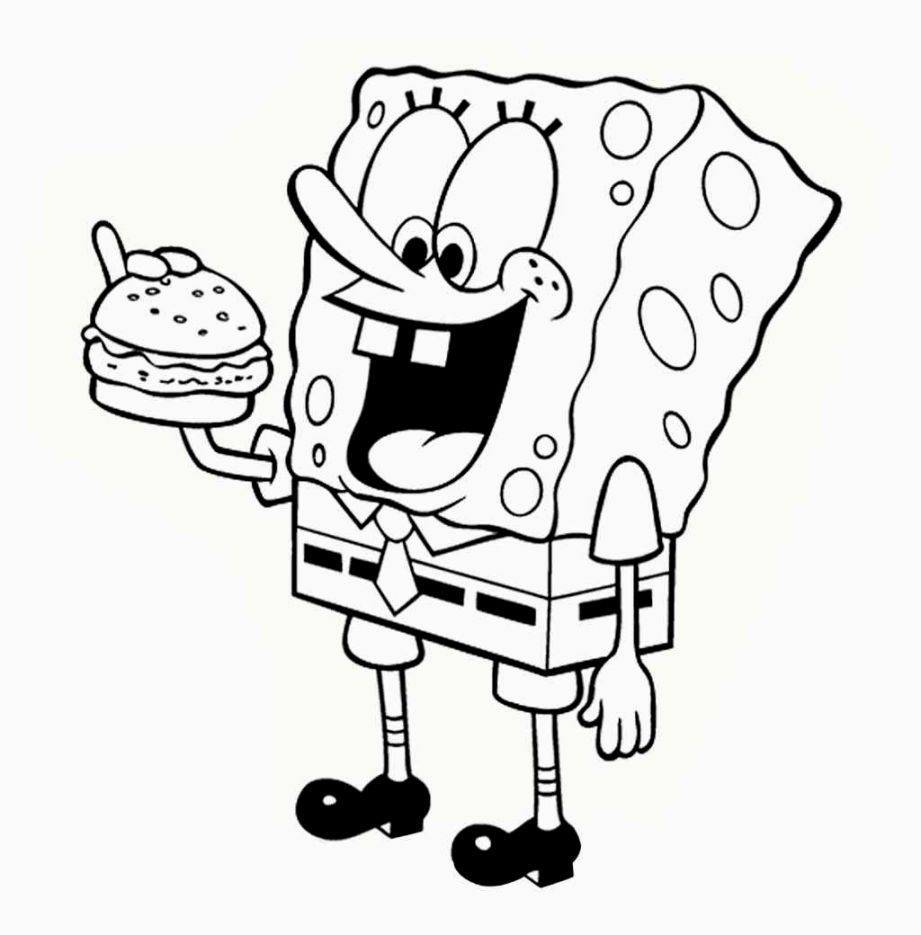 spongebob coloring pages free printable