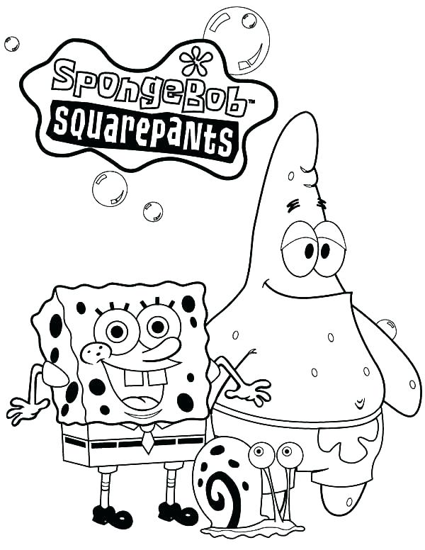 spongebob coloring pages free