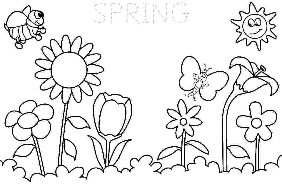 spring coloring pages for older students