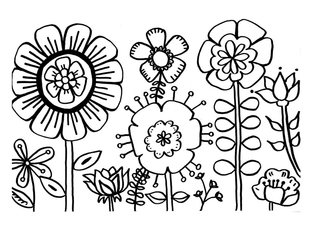 spring coloring pages printable