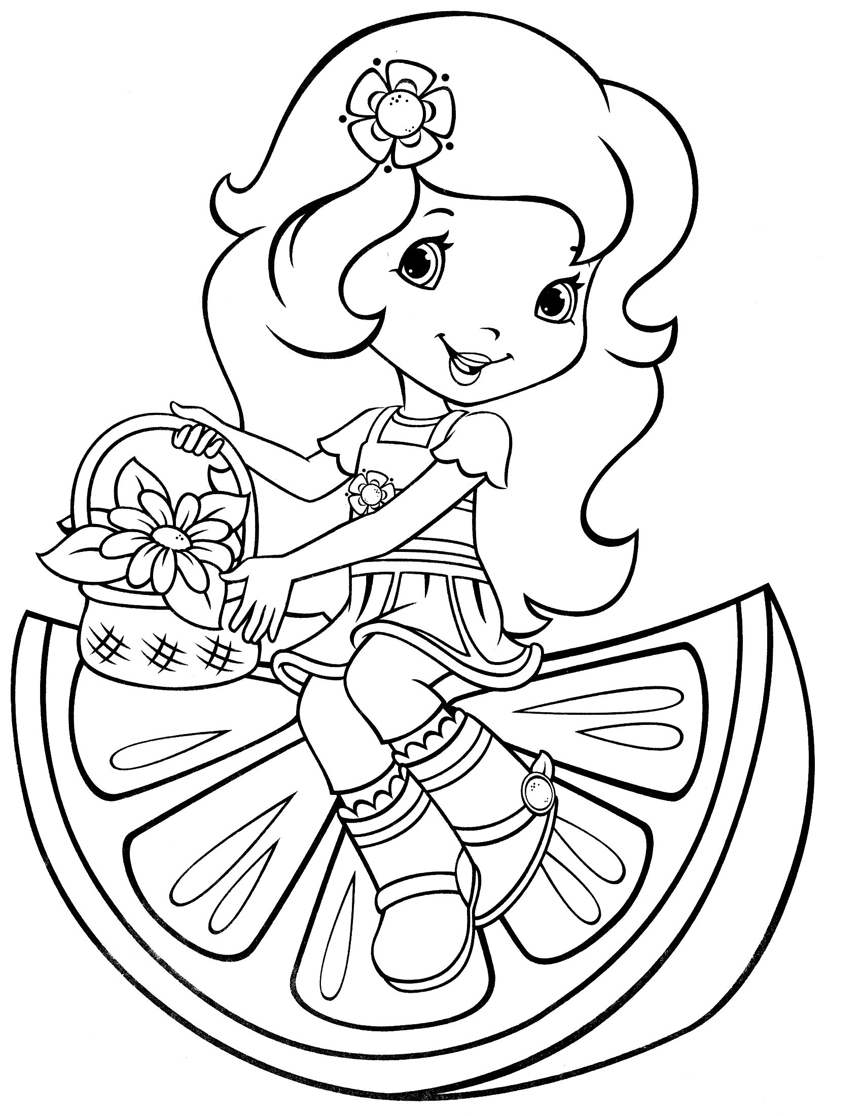 coloring pages strawberry shortcake