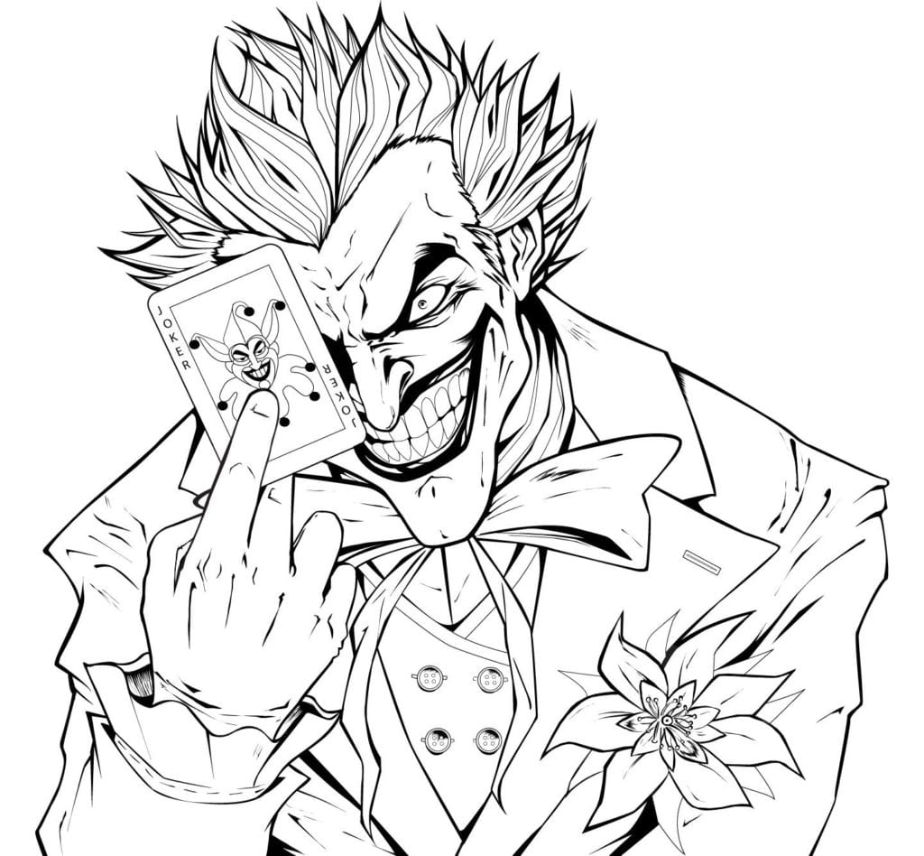 joker coloring pages suicide squad