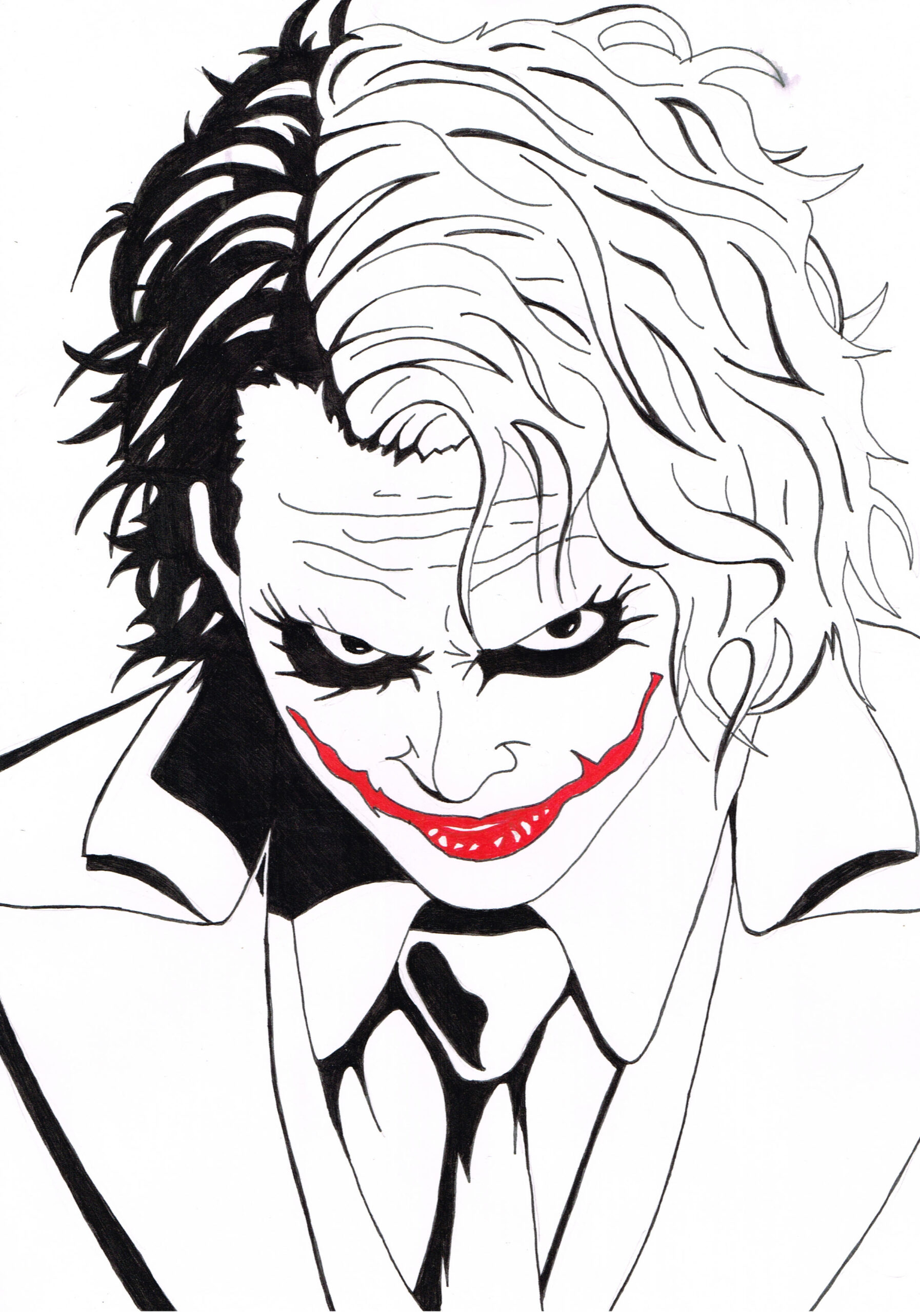 joker suicide squad coloring pages