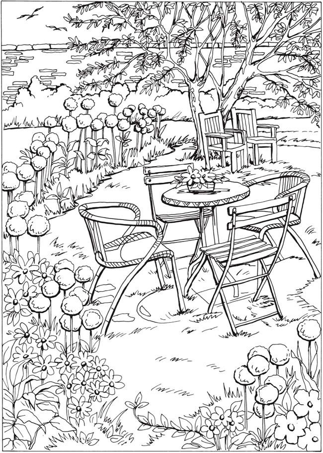 summer coloring pages for adults