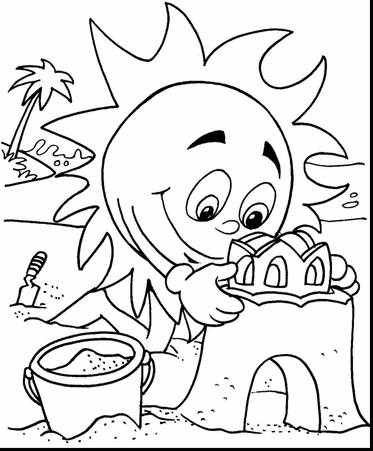 summer coloring pages for kids