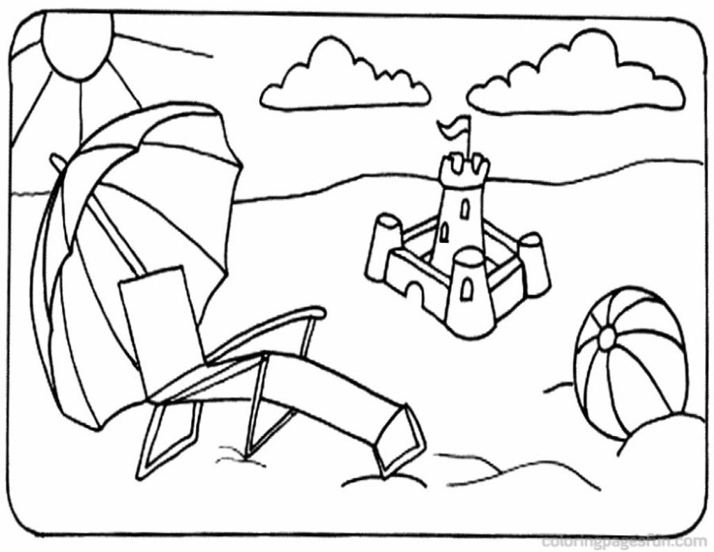 summer coloring pages for preschoolers