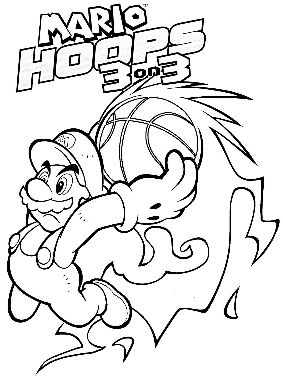 super mario 3d world coloring pages