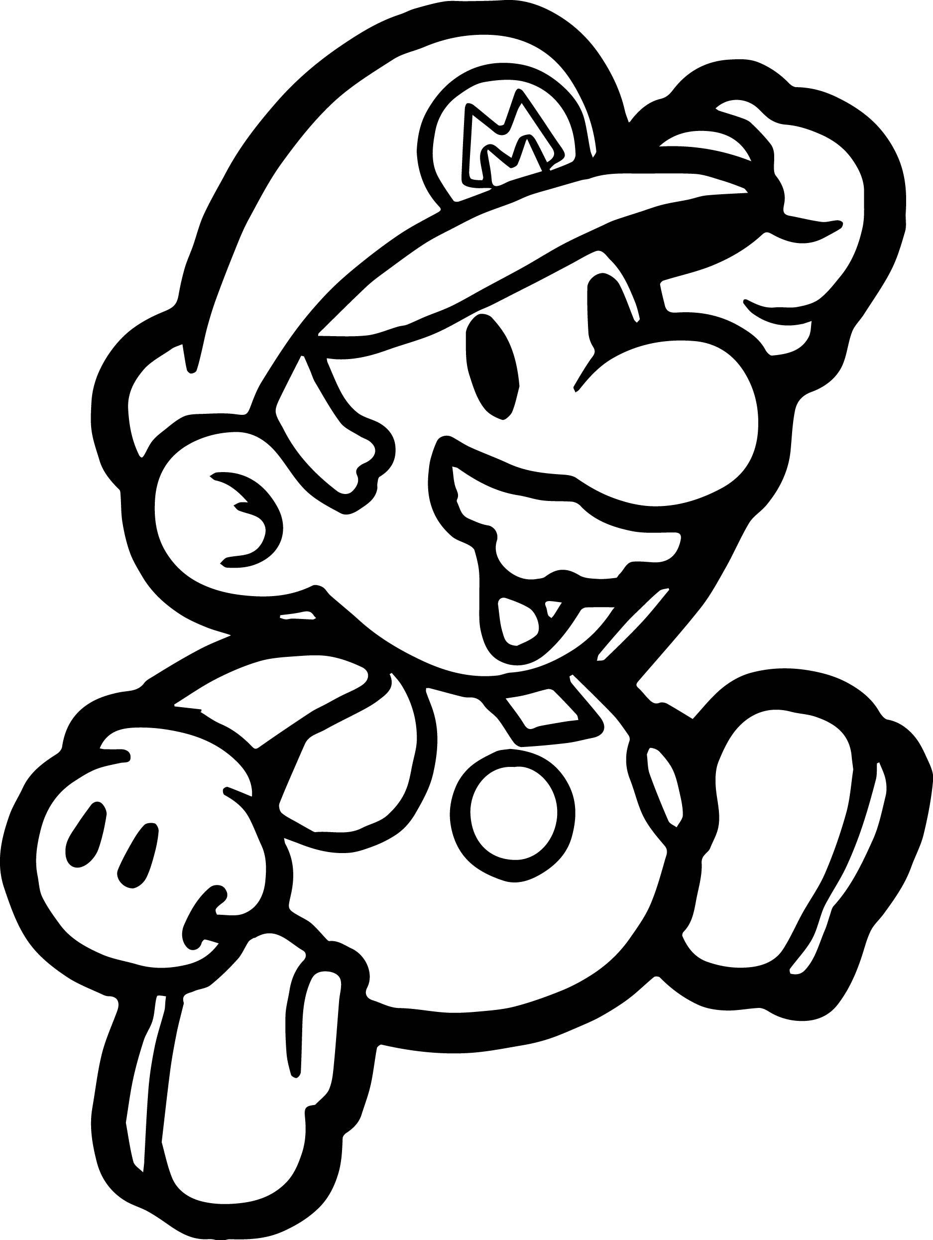 super mario coloring pages