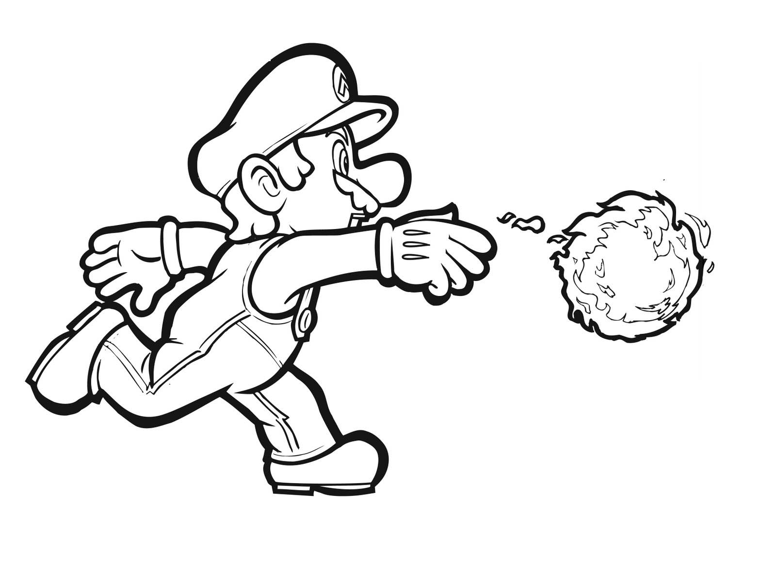 super mario printable coloring pages