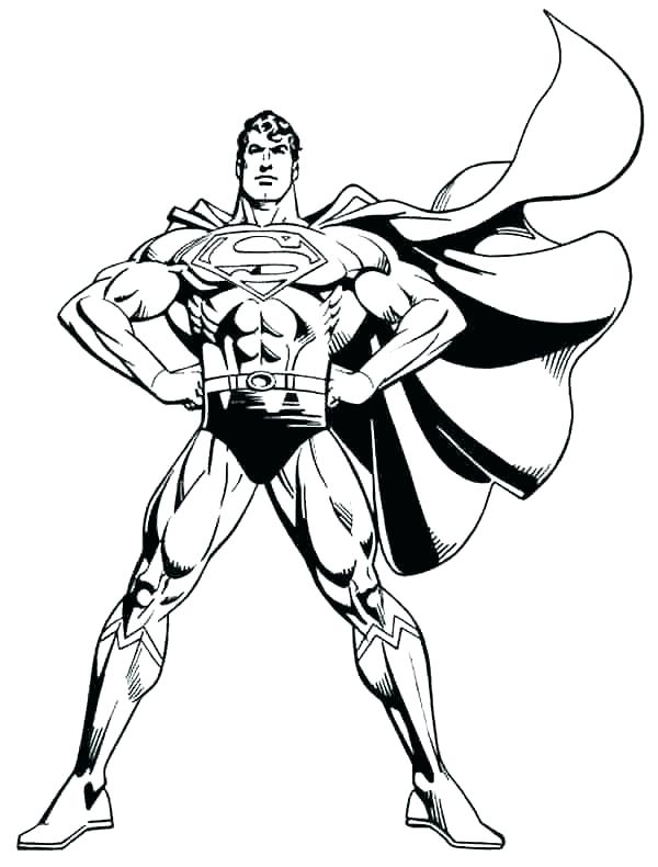 superman coloring pages for kids