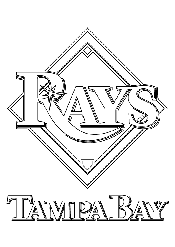 tampa bay rays coloring pages