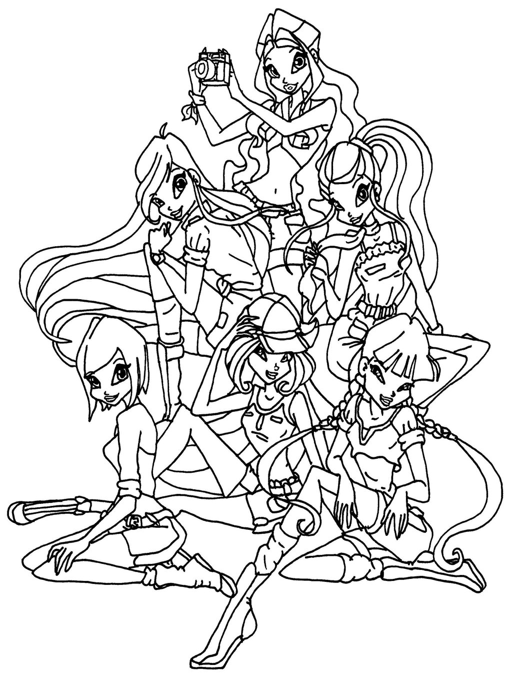 winx club bloomix coloring pages