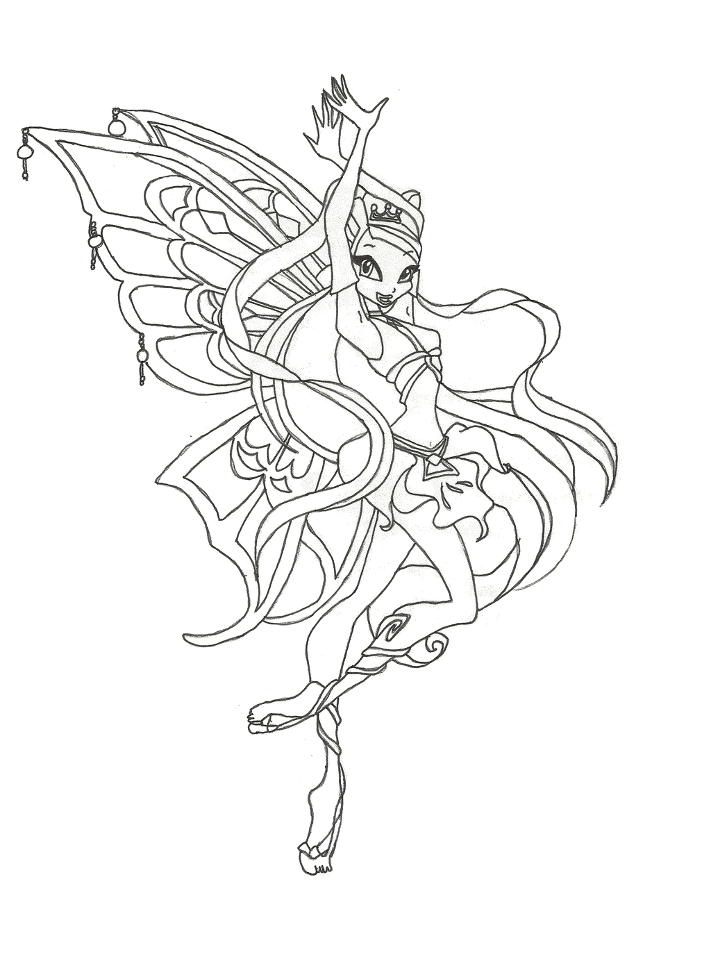 winx club bloomix coloring pages