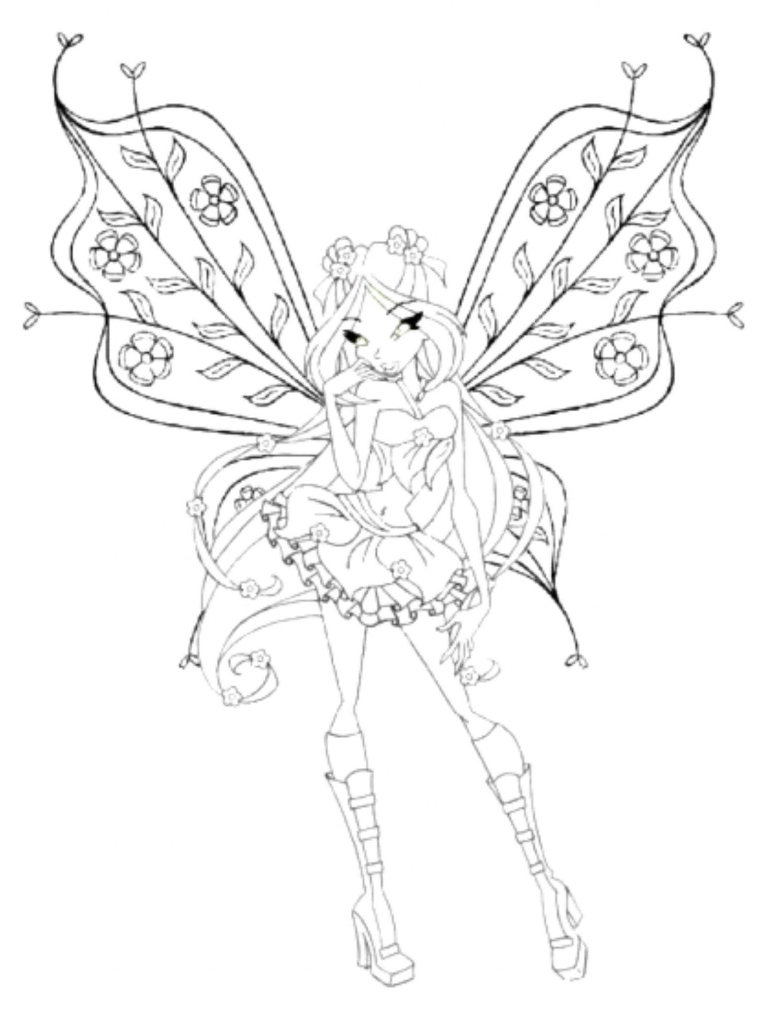 winx club trix coloring pages