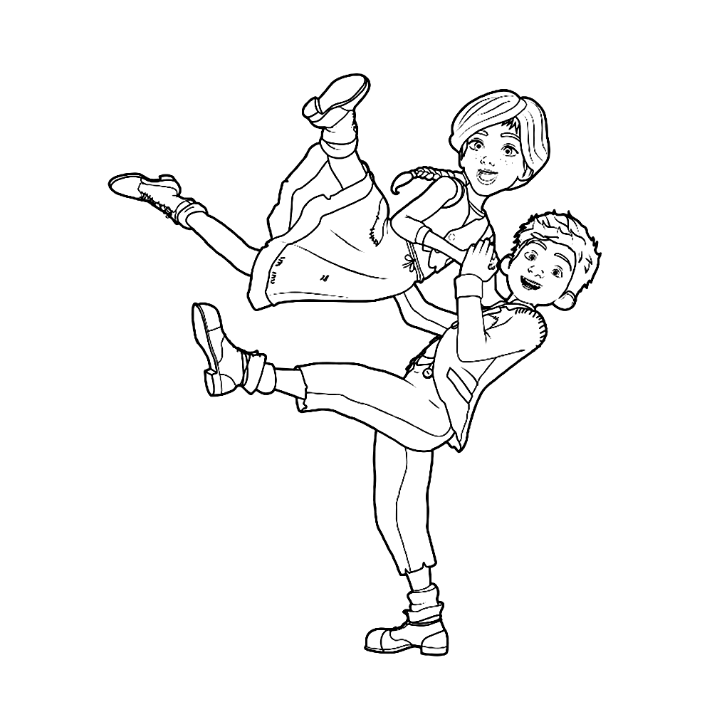 ballet coloring pages leap