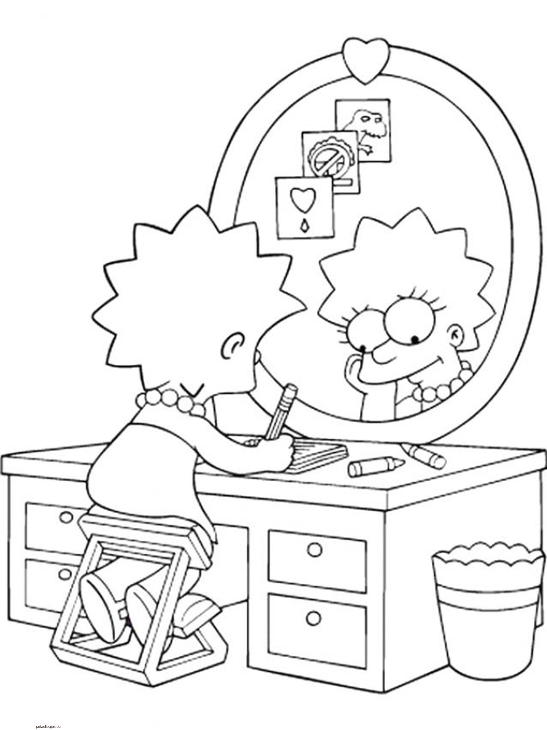 free coloring pages simpsons