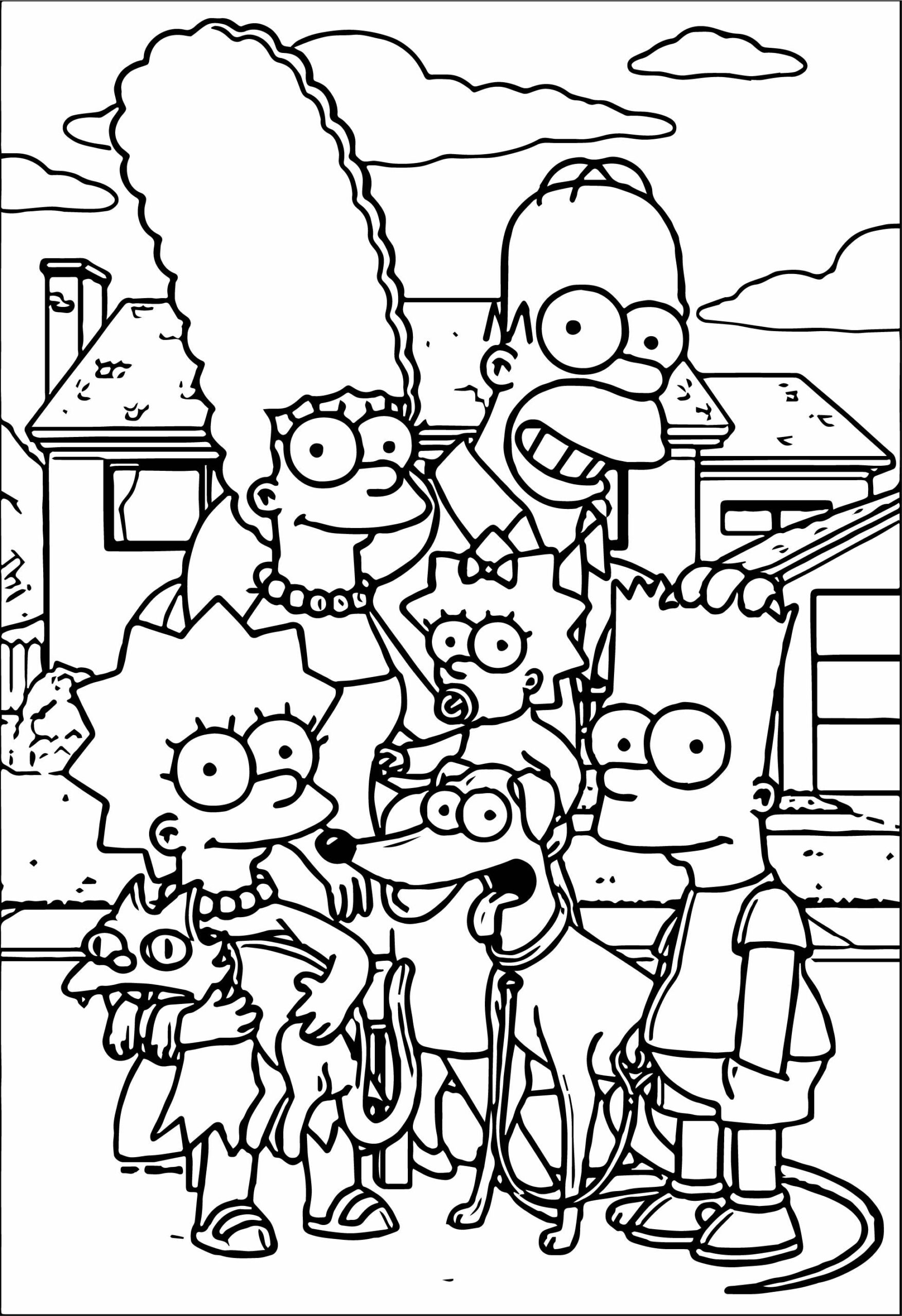 simpsons coloring pages