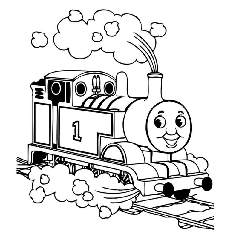 thomas the train coloring pages james