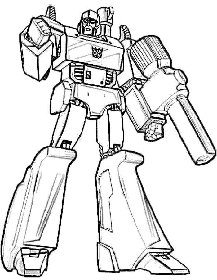 transformers coloring pages megatron