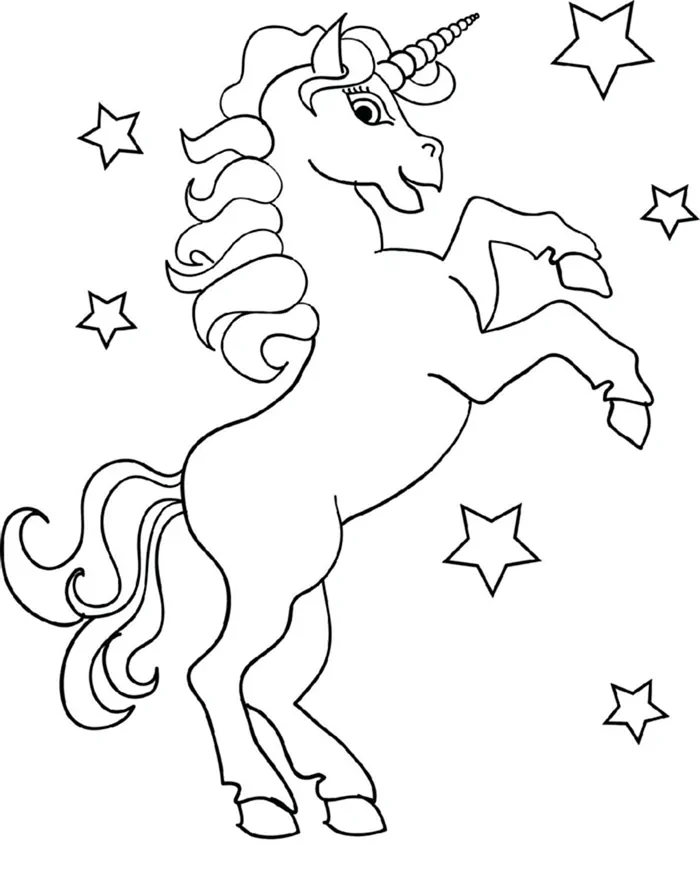 printable unicorn template