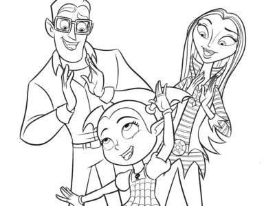 coloring pages of vampirina