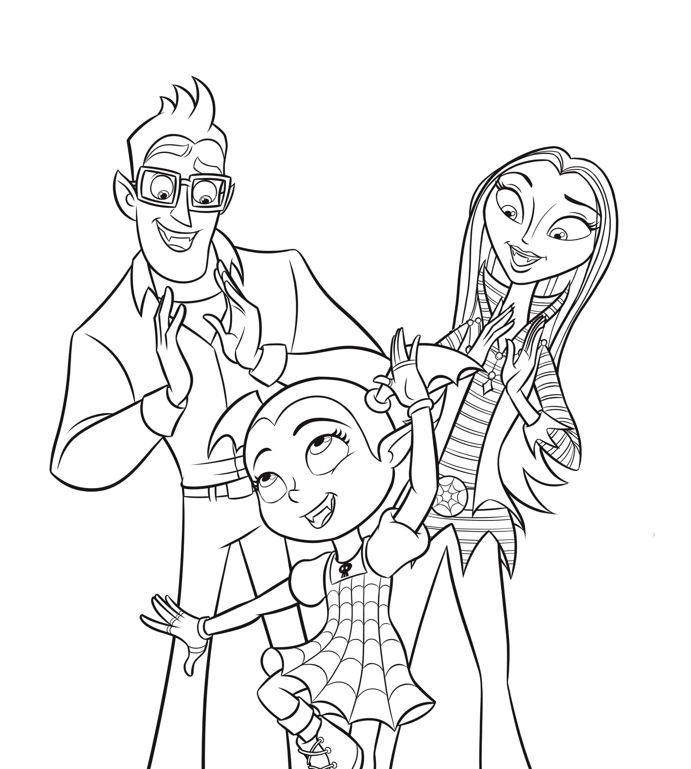 coloring pages of vampirina