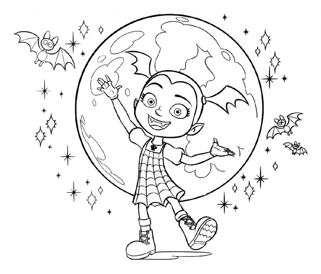 free printable vampirina coloring pages