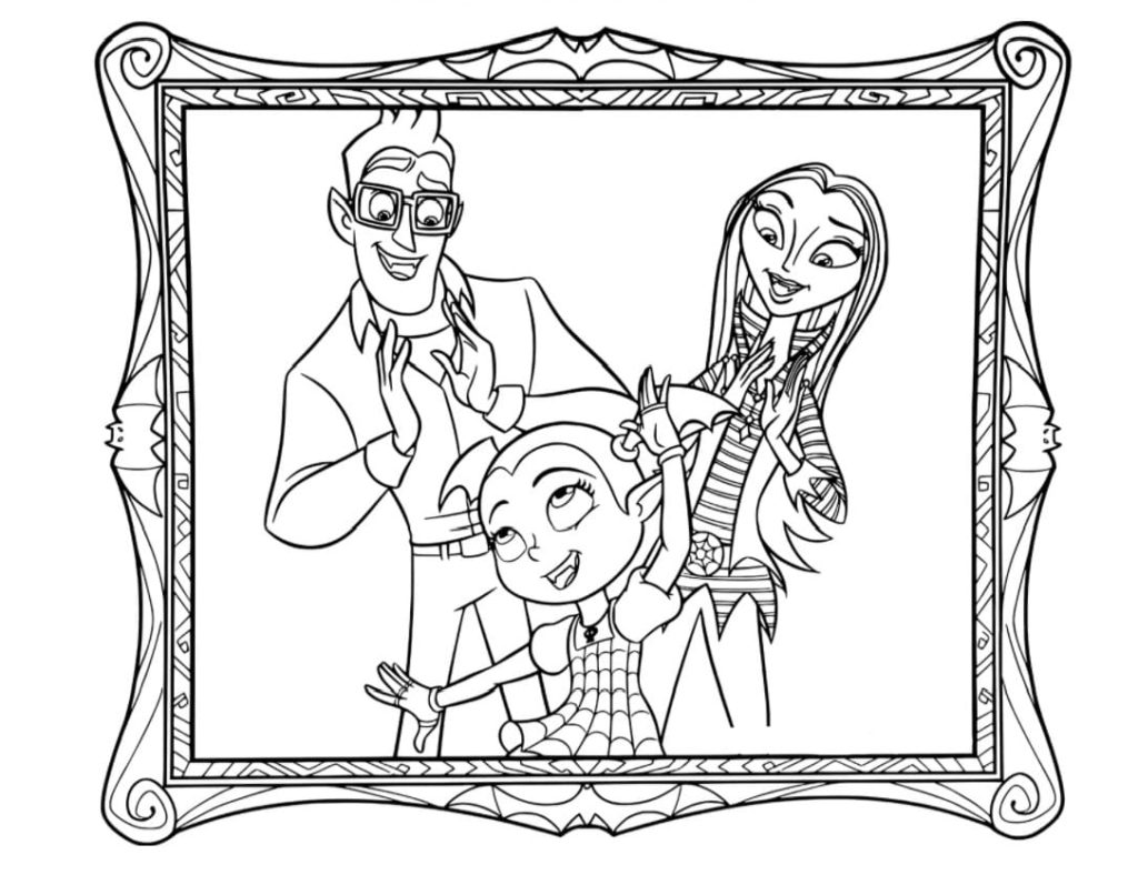 vampirina amd friends coloring pages