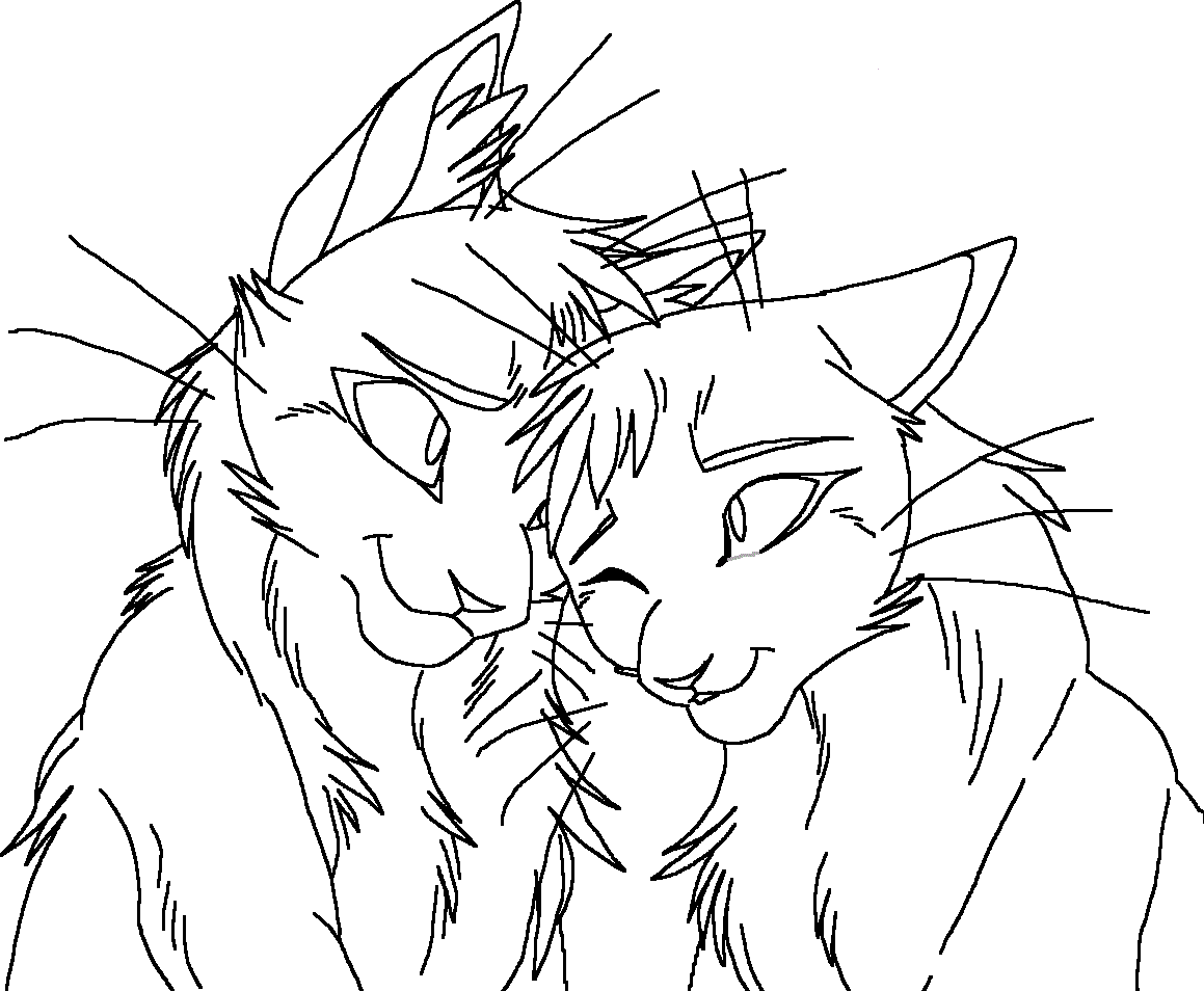 warrior cats couples coloring pages