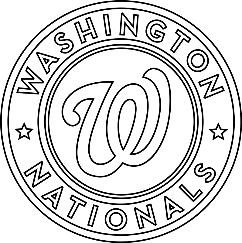 washington nationals coloring pages