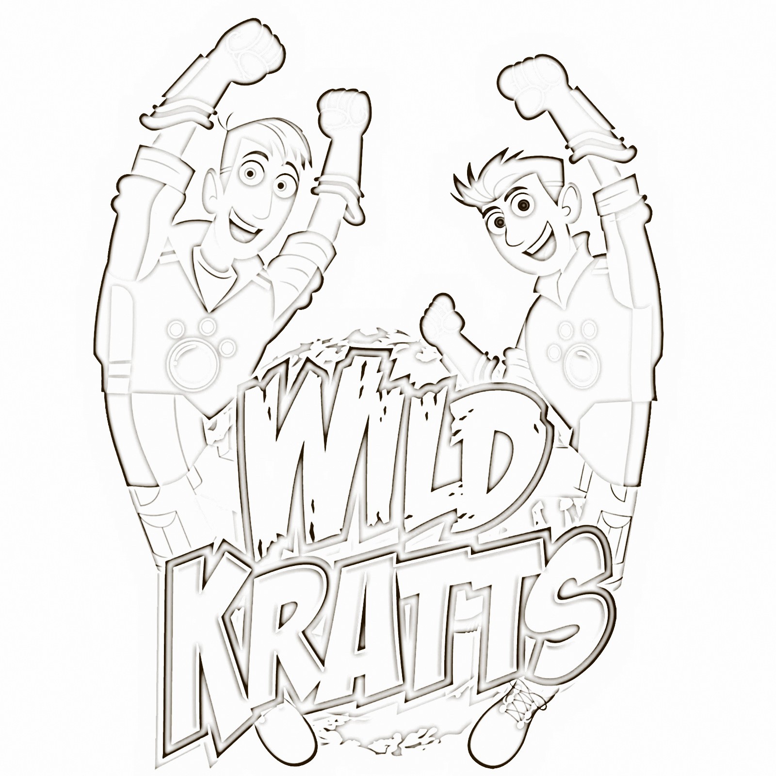 coloring pages wild kratts