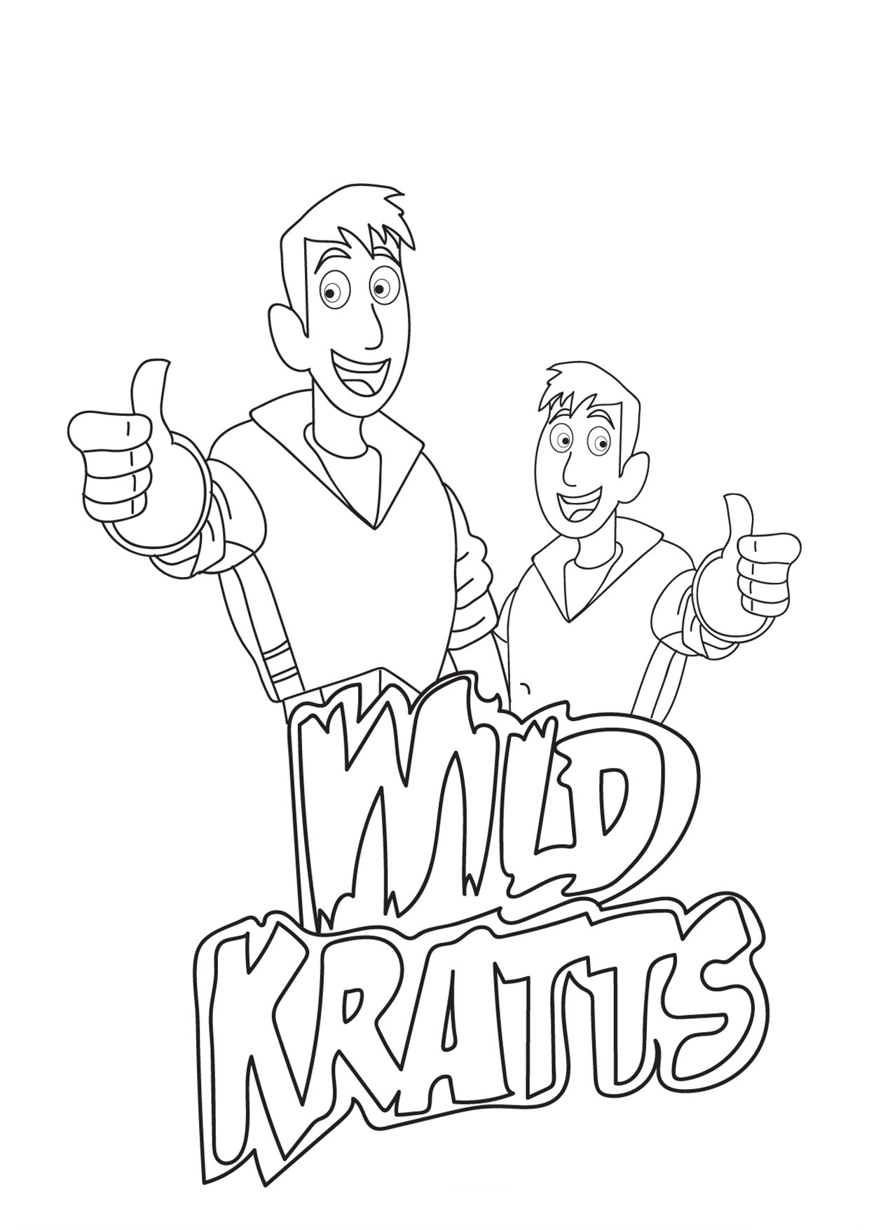 wild kratts printable coloring pages