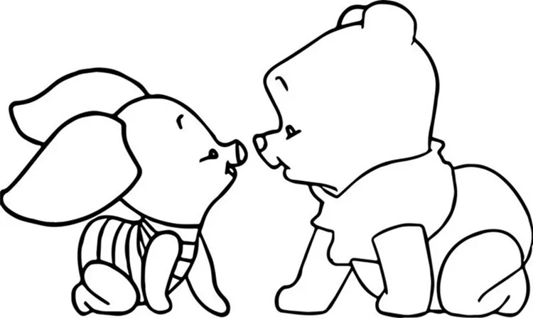 baby winnie the pooh coloring pages