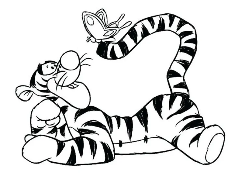 tigger coloring page