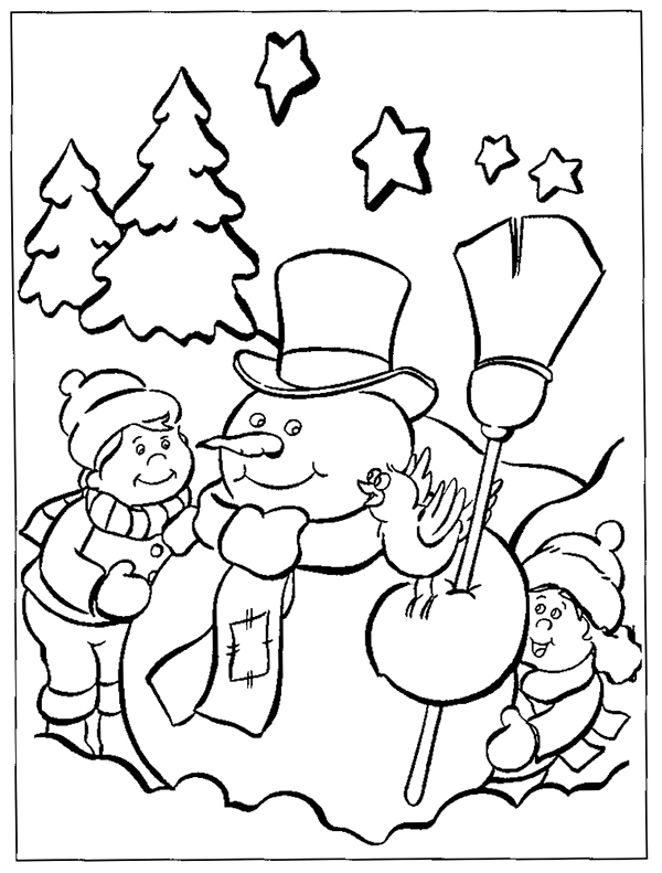 winter coloring pages printable