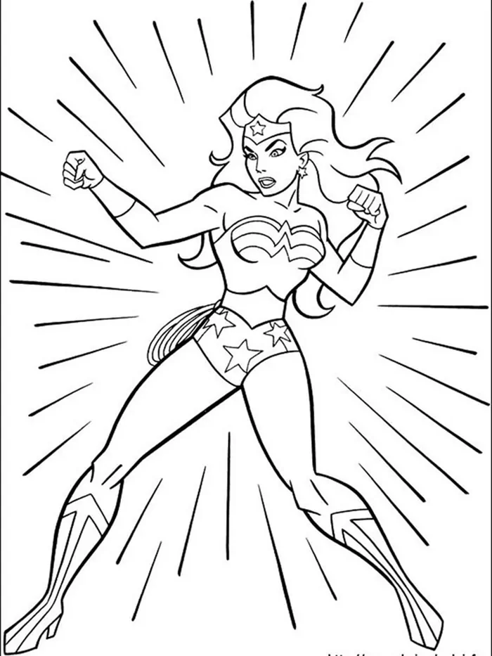 free coloring pages wonder woman