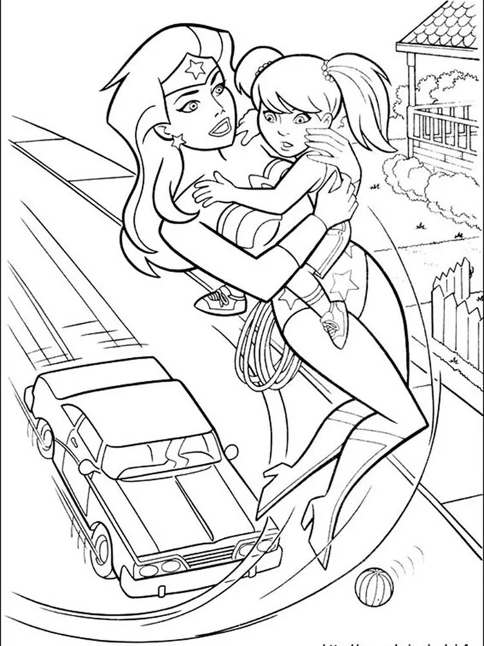 wonder woman coloring pages