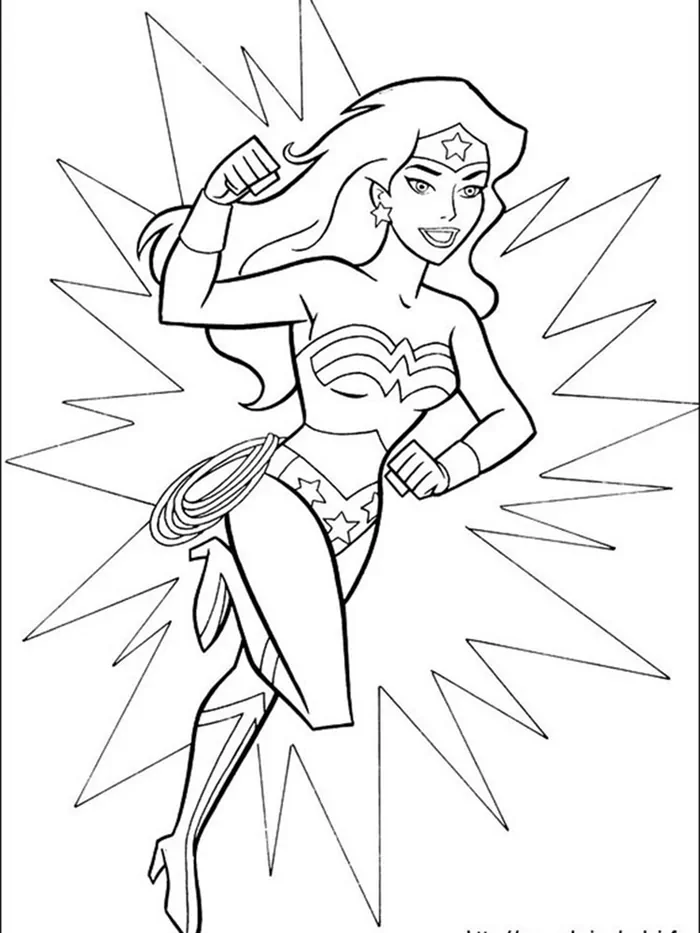 wonder woman colouring book