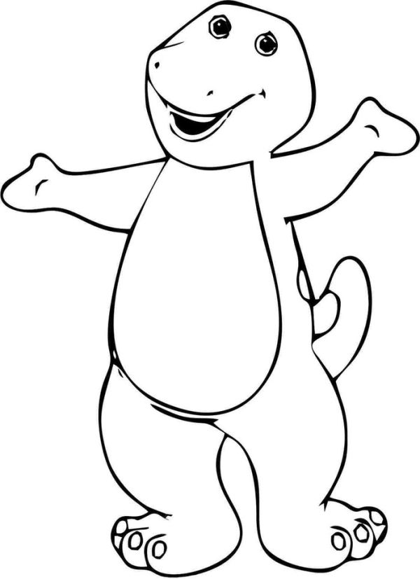 Barney birthday coloring pages Barney birthday coloring pages