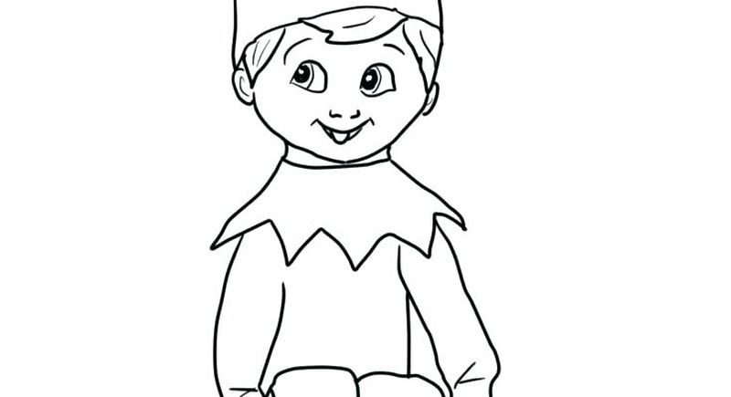 Elf On The Shelf Book Coloring Pages Elf On The Shelf Book Coloring Pages