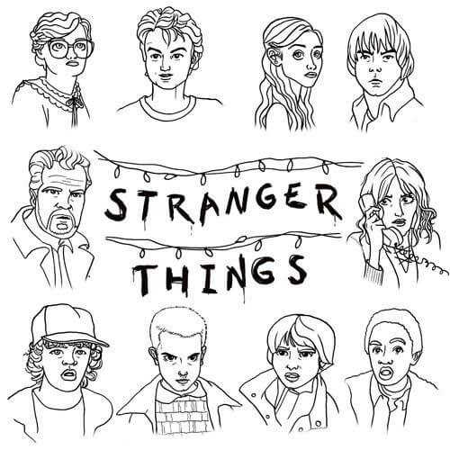 Free Printable Stranger Things Coloring Page Free Printable Stranger Things Coloring Page