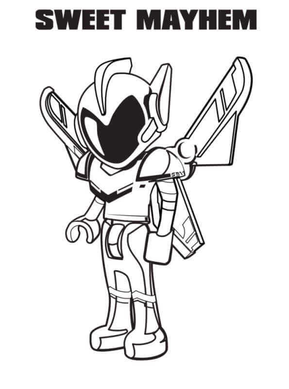 General Sweet Mayhem From The Lego Movie Coloring Picture General Sweet Mayhem From The Lego Movie Coloring Picture