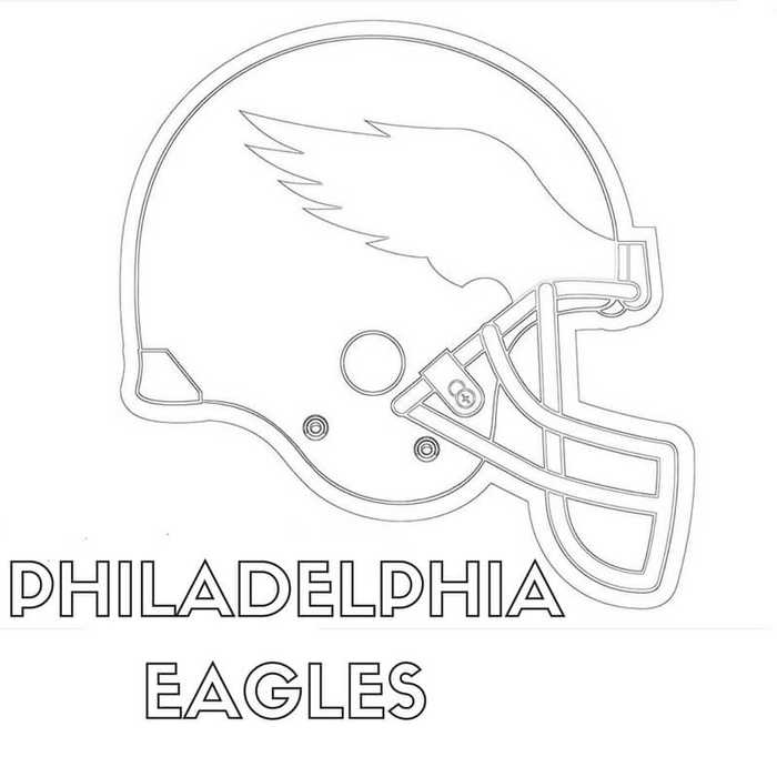 Philadelphia Eagles Coloring Pages Helmet Philadelphia Eagles Coloring Pages Helmet