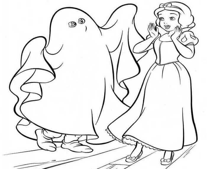 Snow White Halloween Coloring Pages Snow White Halloween Coloring Pages
