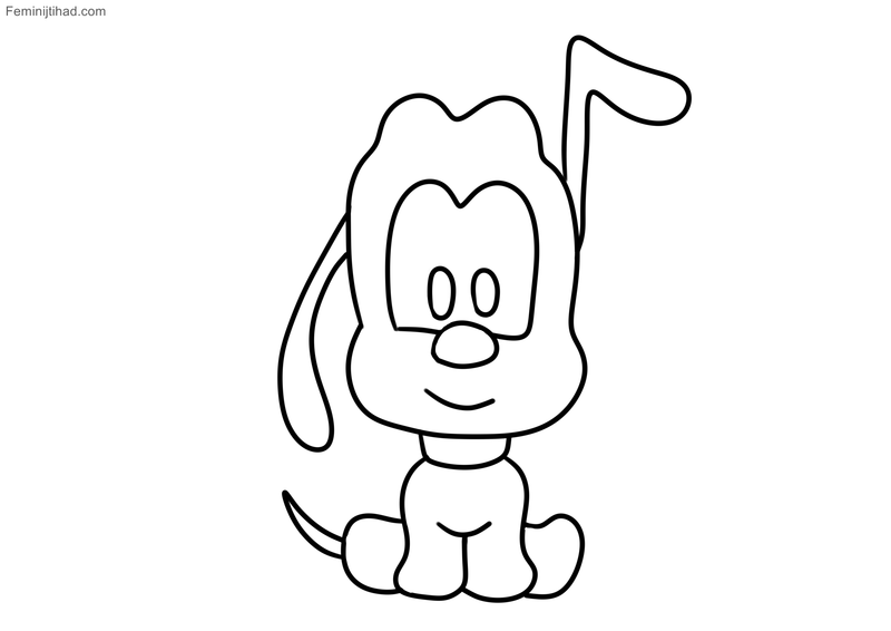 coloring pages disney cuties pluto coloring pages disney cuties pluto