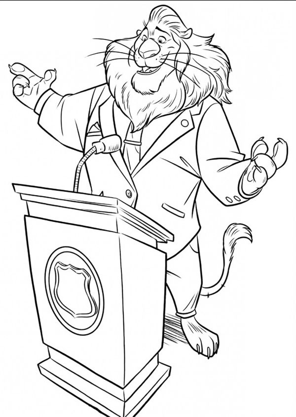 free printable coloring pages zootopia free printable coloring pages zootopia