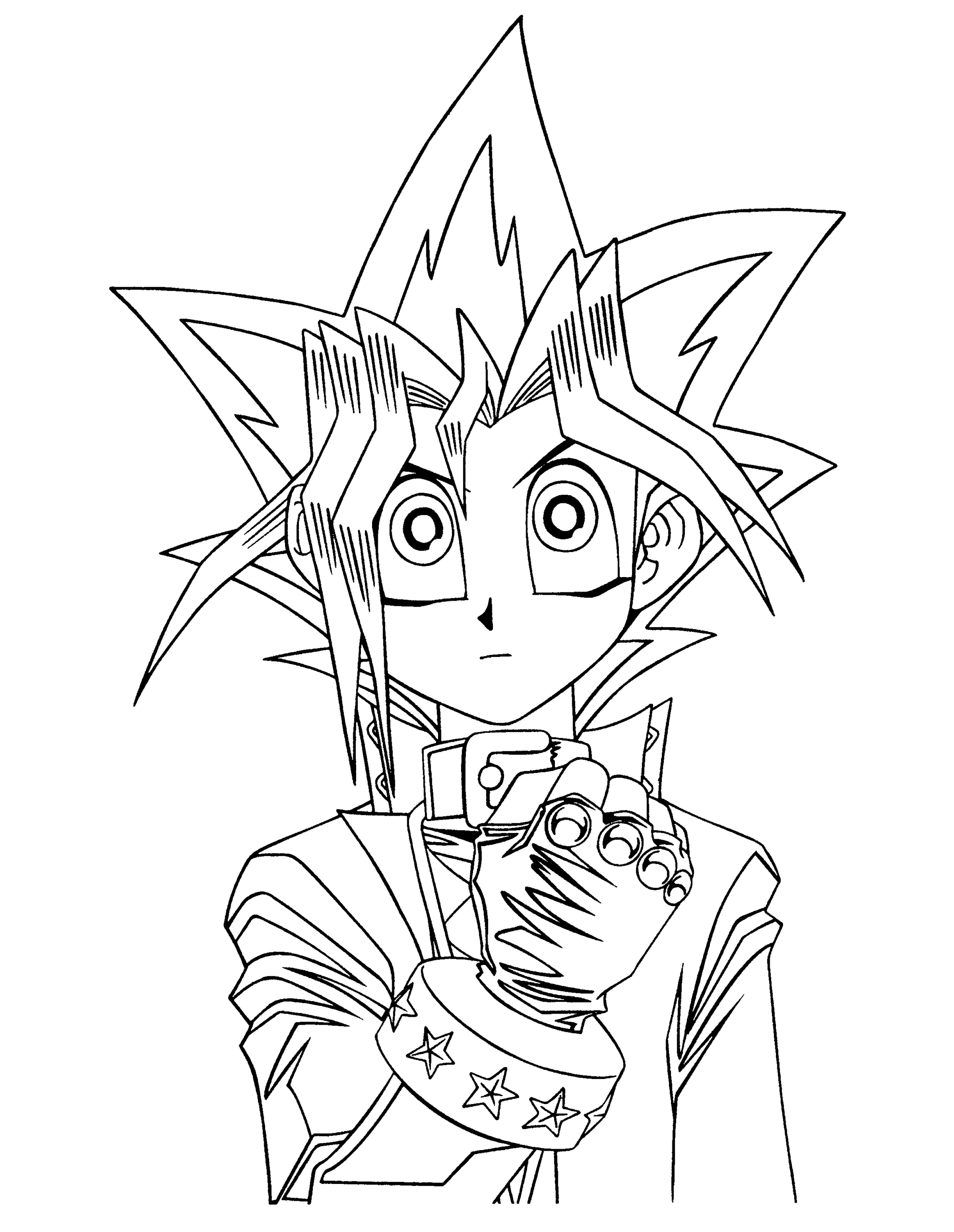 yugioh coloring pages yugi